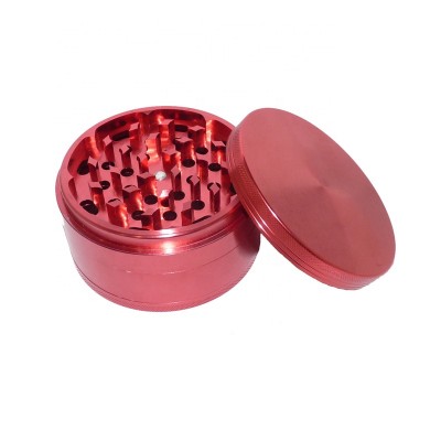 Factory wholesale big 100mm aluminum alloy 4 layers spice herb grinder