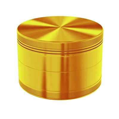 Hot selling Gold aluminum alloy herb grinder 100mm heavy duty