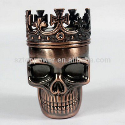 Smoking grinder metal skull herb grinder manufacturer china