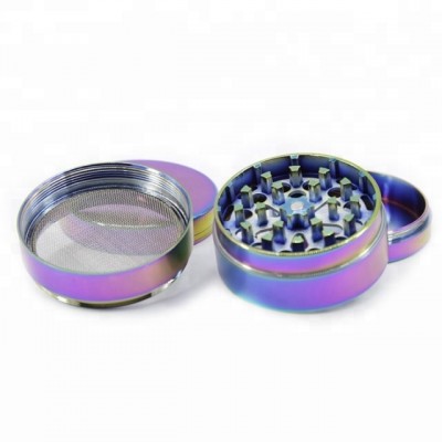 Smoking accessories herb grinder small rainbow grinder 55mm zinc alloy