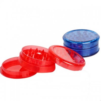 2 parts Plastic herb grinder manual herb grinder